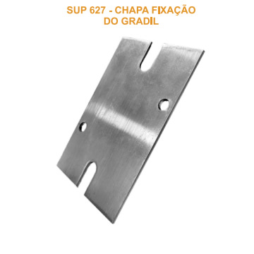 Chapa para Fixação do Gradil – SUP 627-CHAPA FIXAÇÃO DO GRADIL