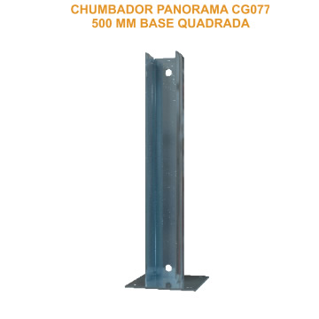 Chumbador Galvanizado Panorama Base Quadrada – CHUMBADOR PANORAMA CG077 (500 MM BASE QUADRADA)